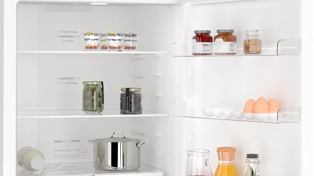 Alttan Donduruculu Buzdolabı BD3055WEVN 186 x 70 cm Beyaz, Total No Frost