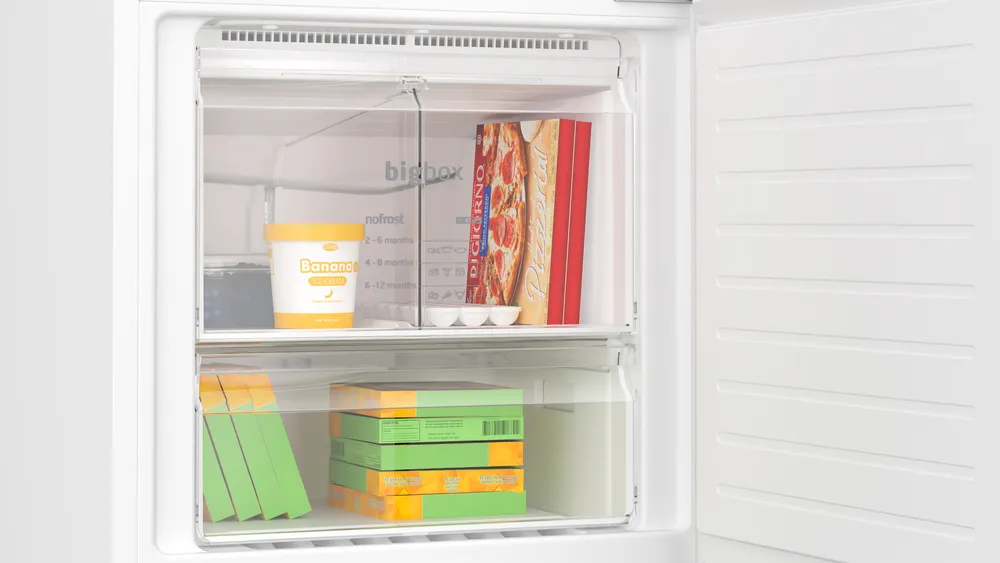 Alttan Donduruculu Buzdolabı BD3055WEVN 186 x 70 cm Beyaz, Total No Frost