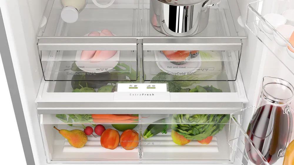 Alttan Donduruculu Buzdolabı BD3076IECN 186 x 75 cm Paslanmaz çelik, Total No Frost