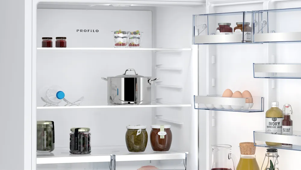 Alttan Donduruculu Buzdolabı BD3076WCAP 186 x 75 cm Beyaz, Total No Frost