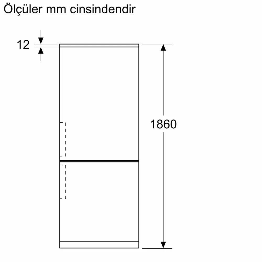 Alttan Donduruculu Buzdolabı BD3076WCAP 186 x 75 cm Beyaz, Total No Frost