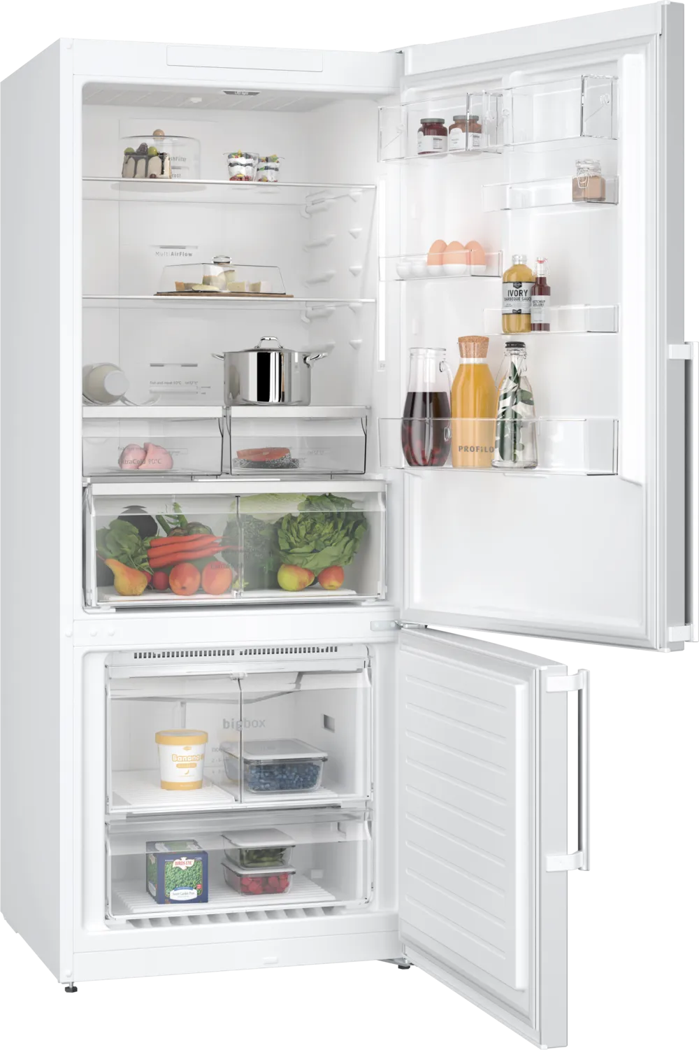 Alttan Donduruculu Buzdolabı BD3076WECN 186 x 75 cm Beyaz, Total No Frost