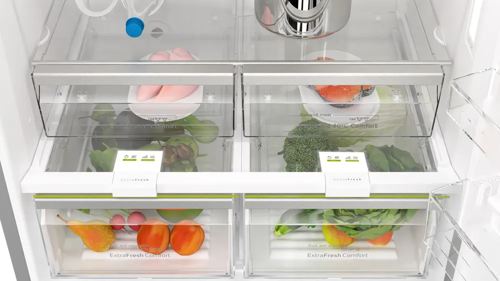 Alttan Donduruculu Buzdolabı BD3086IECN 186 x 86 cm Paslanmaz çelik, Total No Frost