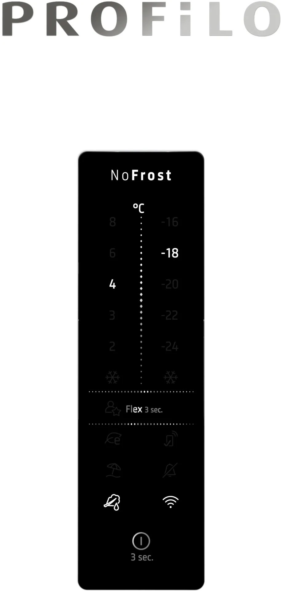Alttan Donduruculu Buzdolabı BD3086WCFP 186 x 86 cm Beyaz, Total No Frost