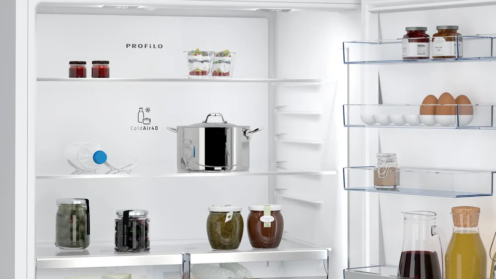 Alttan Donduruculu Buzdolabı BD3086WCFP 186 x 86 cm Beyaz, Total No Frost