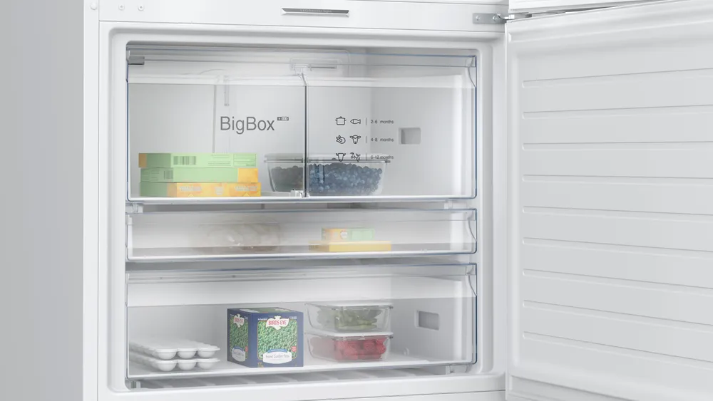 Alttan Donduruculu Buzdolabı BD3086WCFP 186 x 86 cm Beyaz, Total No Frost