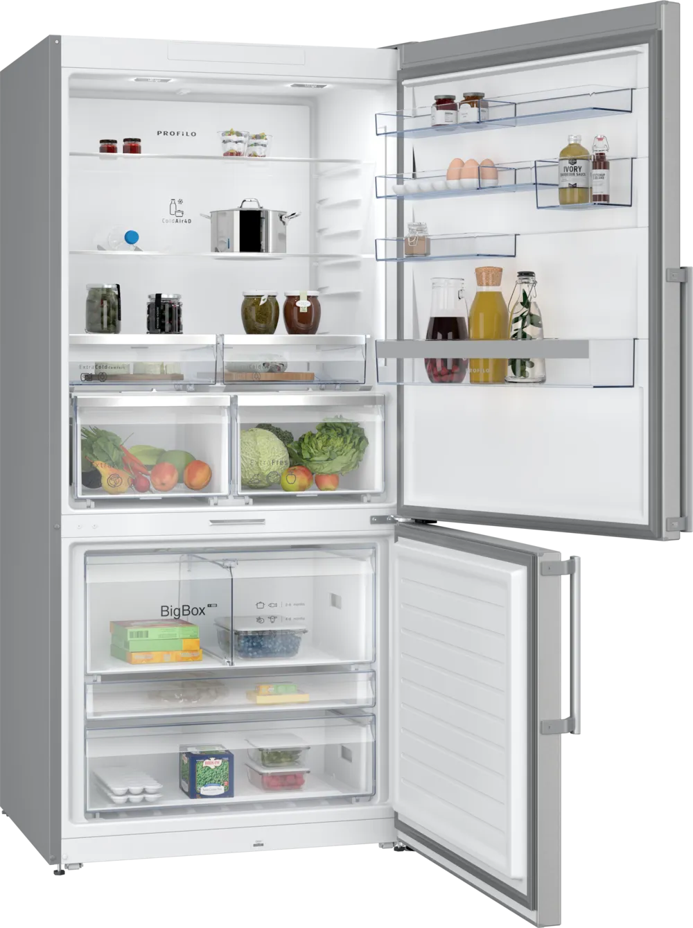 Alttan Donduruculu Buzdolabı BD3086ICFP 186 x 86 cm Paslanmaz çelik, Total No Frost