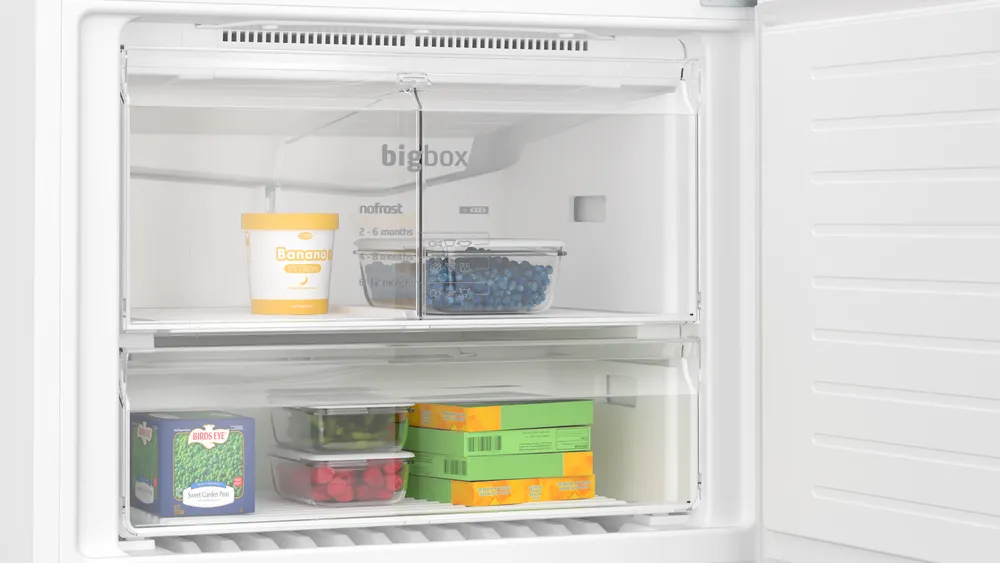 Alttan Donduruculu Buzdolabı BD3086WECN 186 x 86 cm Beyaz, Total No Frost