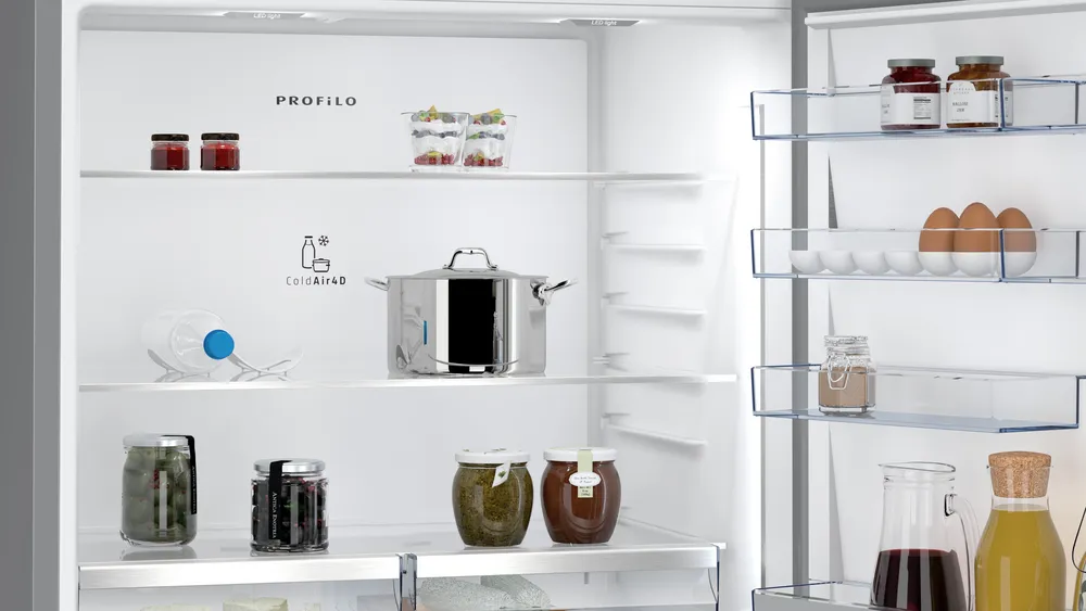 Alttan Donduruculu Buzdolabı BD3086ICFP 186 x 86 cm Paslanmaz çelik, Total No Frost