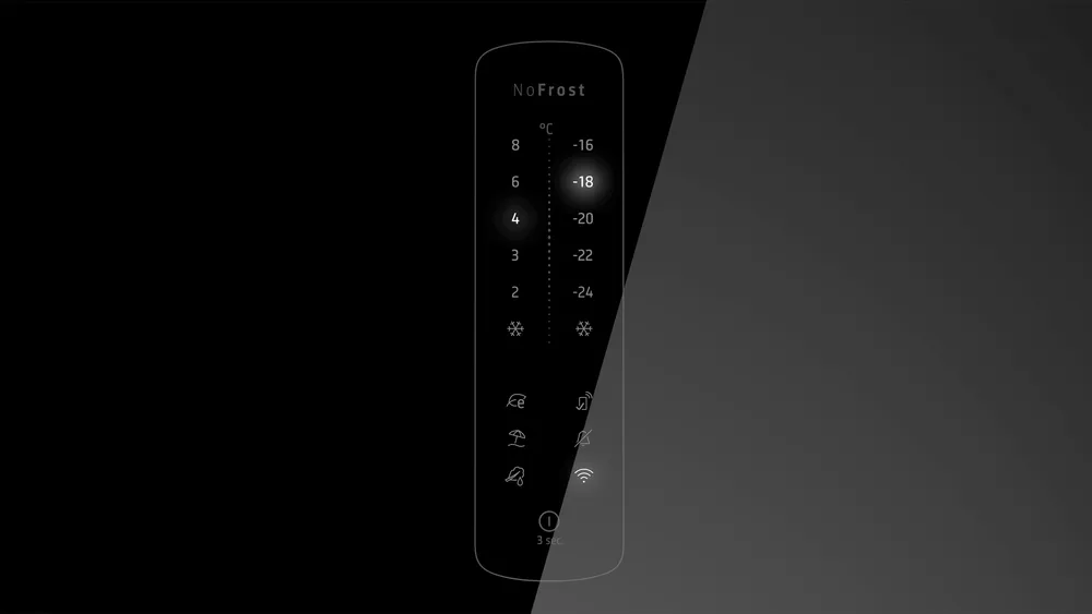 Alttan Donduruculu Buzdolabı BD3056BELN 193 x 70 cm Siyah, Total No Frost