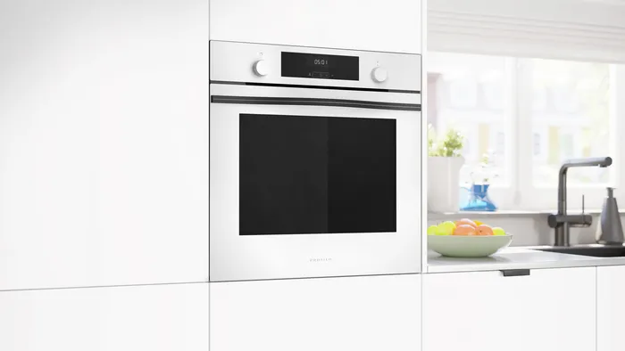 Buhar Destekli Ankastre Fırın 60 x 60 cm Beyaz FXSA243B