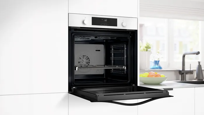 Buhar Destekli Ankastre Fırın 60 x 60 cm Beyaz FXSA344C