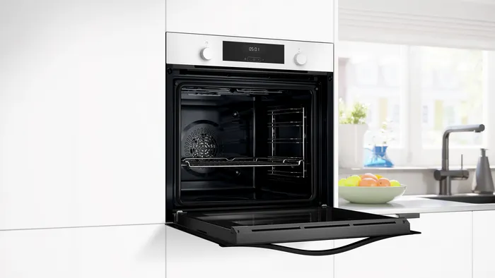 Buhar Destekli Ankastre Fırın 60 x 60 cm Beyaz FXSA243B