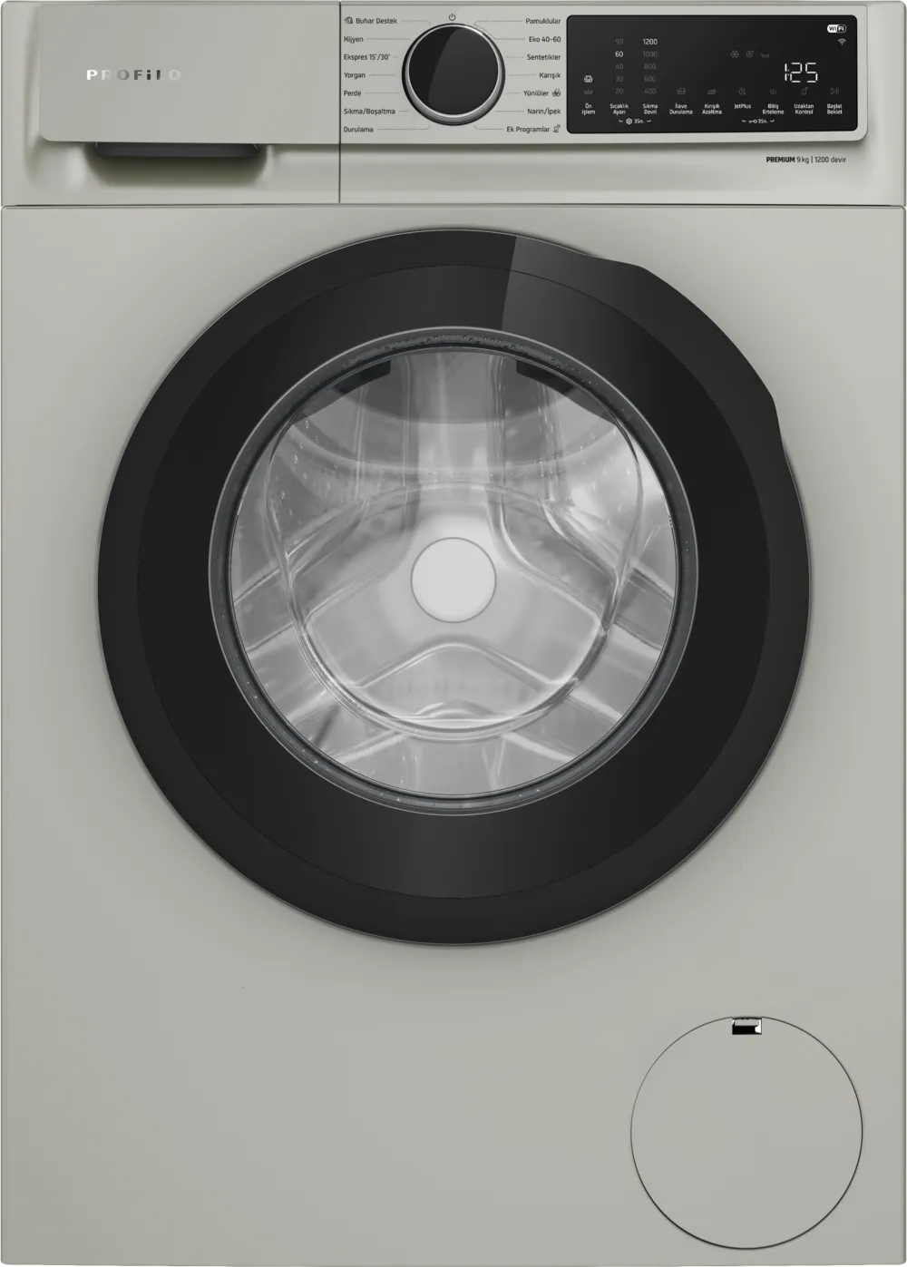 Çamaşır Makinesi CGK242ZXTR 9 kg maks. 1200 dev./dak., Gümüş