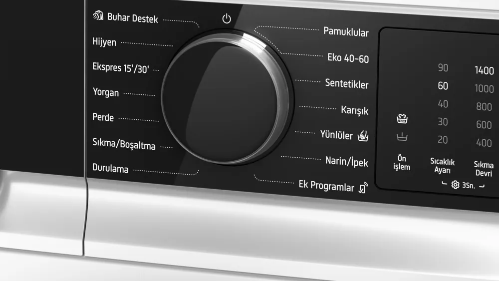 Çamaşır Makinesi CGK244Z0TR 9 kg maks. 1400 dev./dak.