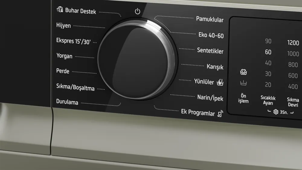 Çamaşır Makinesi CGK252ZXTR 10 kg maks. 1200 dev./dak., Gümüş