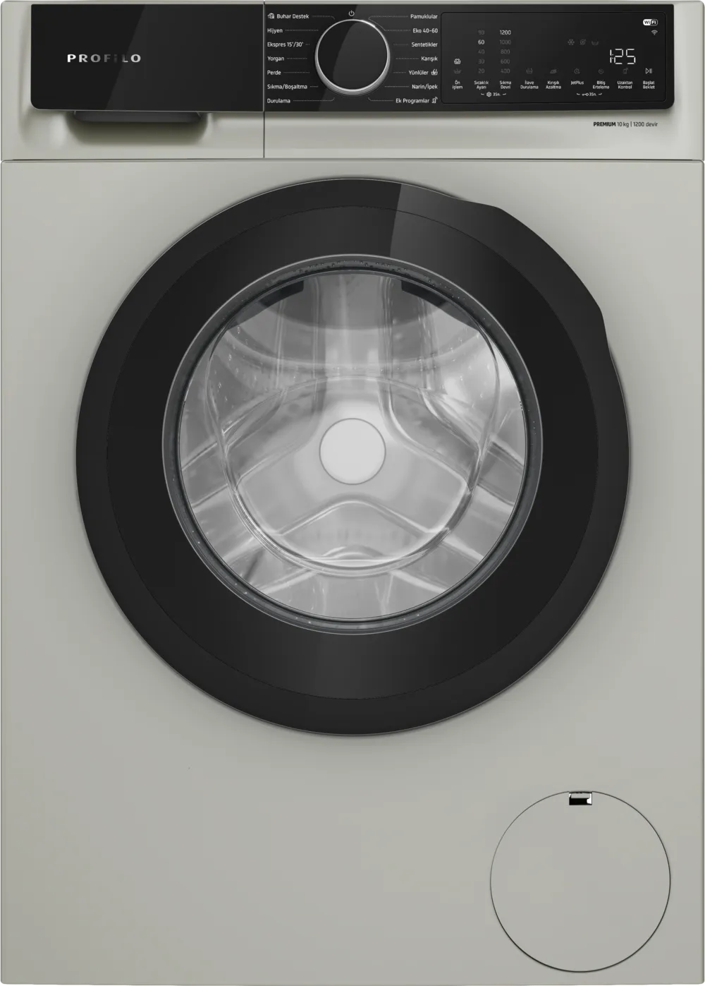 Çamaşır Makinesi CGK252ZXTR 10 kg maks. 1200 dev./dak., Gümüş