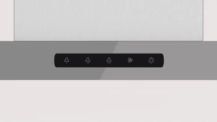 Duvar Tipi Davlumbaz 60 cm Platin gri