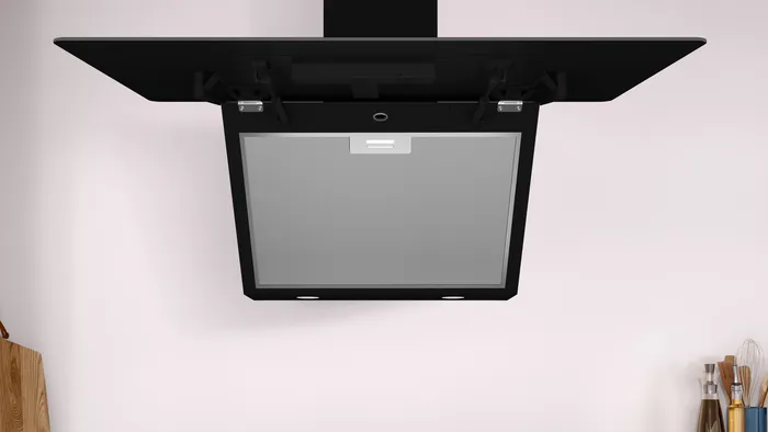 Duvar Tipi Davlumbaz 80 cm Gri Cam, Gri DVK8J679