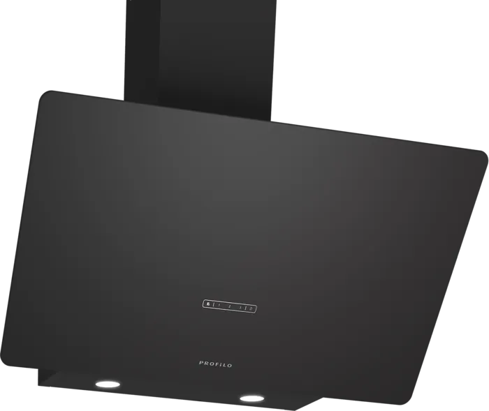 Duvar Tipi Davlumbaz 80 cm Siyah Cam, Siyah DVK8J669