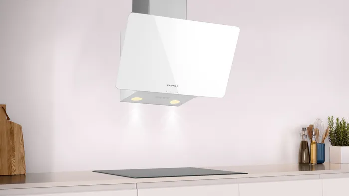 Duvar Tipi Davlumbaz DVK6J320 60 cm Beyaz Cam Yüzey, Beyaz