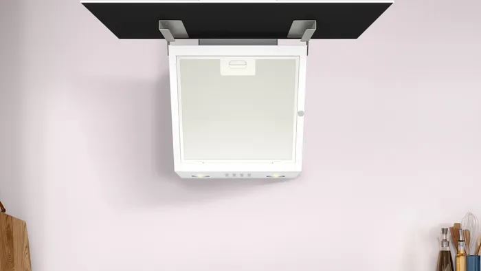 Duvar Tipi Davlumbaz DVK6J320 60 cm Beyaz Cam Yüzey, Beyaz