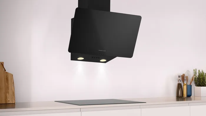 Duvar Tipi Davlumbaz DVK6J360 60 cm Siyah Cam, Siyah