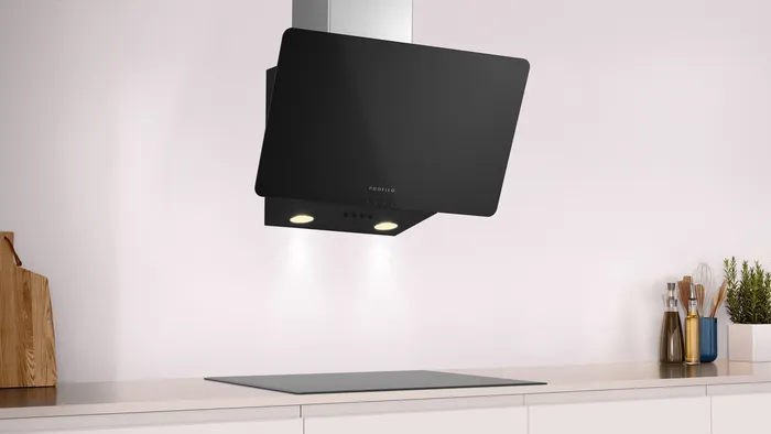 Duvar Tipi Davlumbaz DVK6J361 60 cm Siyah Cam, Siyah