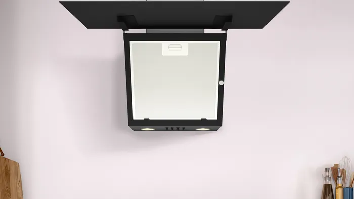 Duvar Tipi Davlumbaz DVK6J361 60 cm Siyah Cam, Siyah