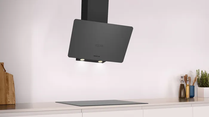 Duvar Tipi Davlumbaz DVK6J479 60 cm Gri Cam, Gri