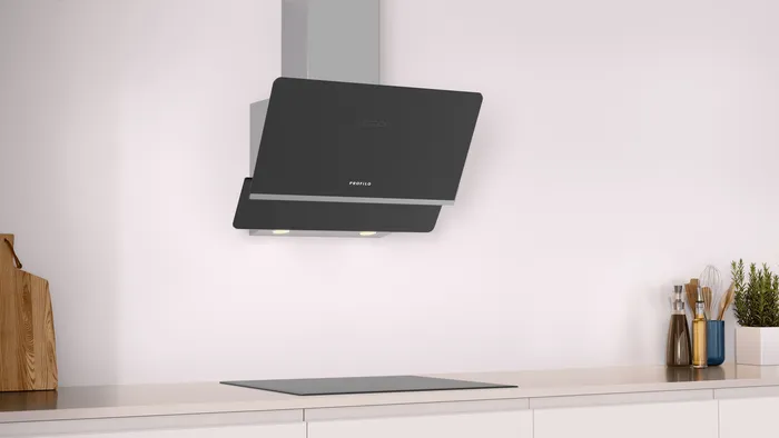 Duvar Tipi Davlumbaz DVK6J661 60 cm Siyah Cam, Siyah