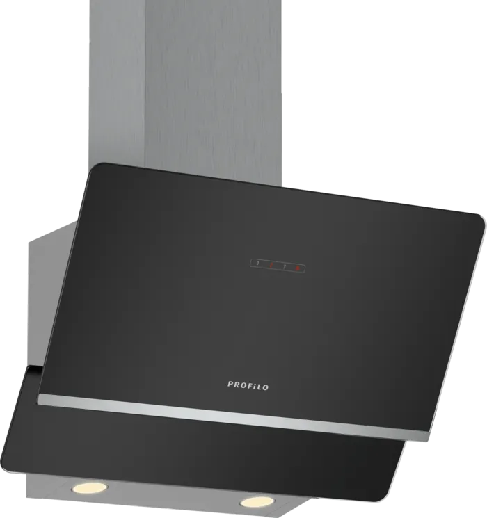 Duvar Tipi Davlumbaz DVK6J661 60 cm Siyah Cam, Siyah