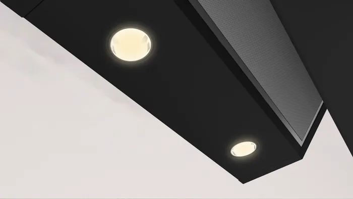 Duvar Tipi Davlumbaz DVK6J669 60 cm Siyah Cam, Siyah