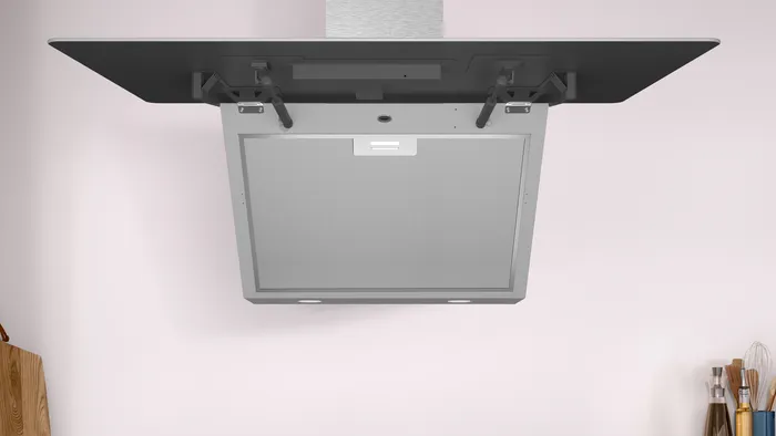 Duvar Tipi Davlumbaz DVK8J629 80 cm Beyaz Cam Yüzey, Beyaz