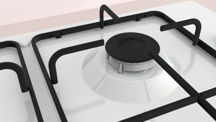 Gazlı Ocak 60 cm Emaye, Beyaz OD36K2B80D