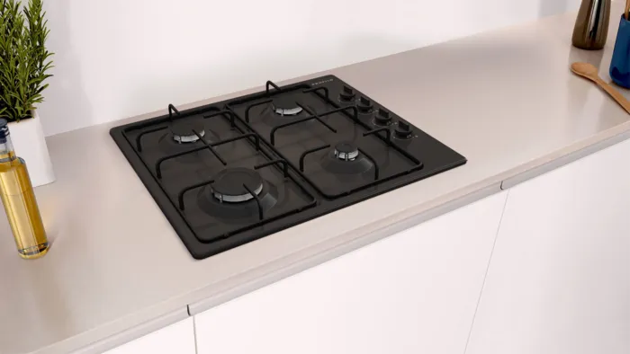 Gazlı Ocak 60 cm Emaye, Siyah OD36K6B80D