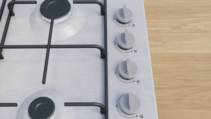 Gazlı Ocak 60 cm Paslanmaz çelik OD36K5B80D