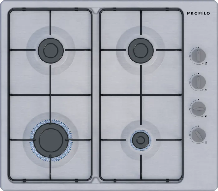 Gazlı Ocak 60 cm Paslanmaz çelik OD36K5B80D