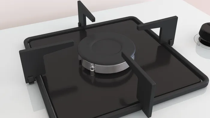 Gazlı Ocak 60 cm Sert cam, Beyaz OE36K2P10D