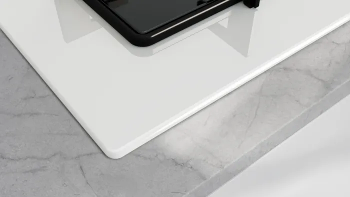 Gazlı Ocak 60 cm Sert cam, Beyaz OE36P2P10L