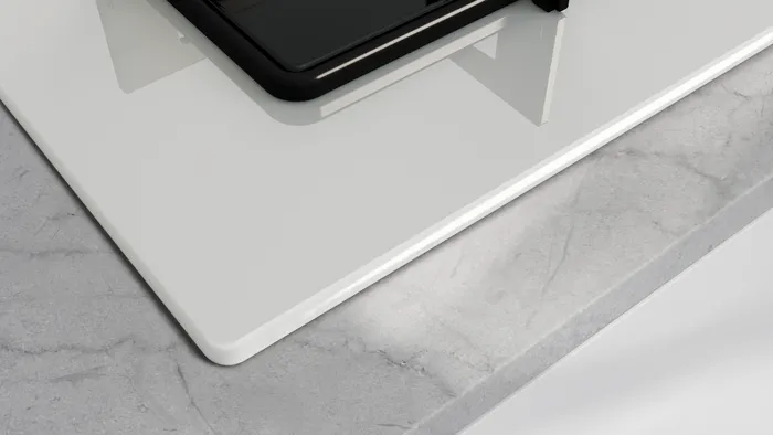 Gazlı Ocak 67 cm Sert cam, Beyaz OE37P2P10D