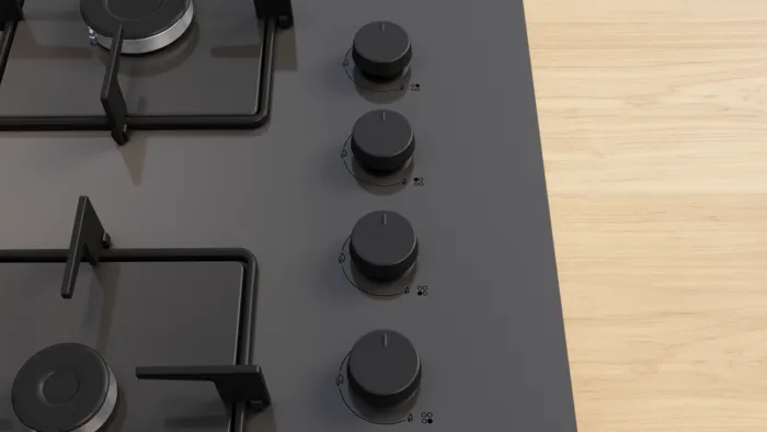 Gazlı Ocak 67 cm Sert cam OE37H9P10D