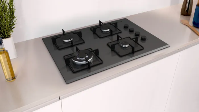 Gazlı Ocak 67 cm Sert cam OE37H9P10D