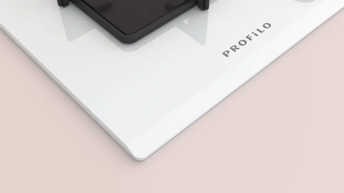 Gazlı Ocak 75 cm Sert cam, Beyaz ON28Q2P10D