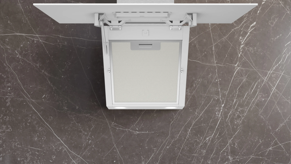 iQ100 Duvar Tipi Davlumbaz 60 cm Beyaz Cam Yüzey, Beyaz