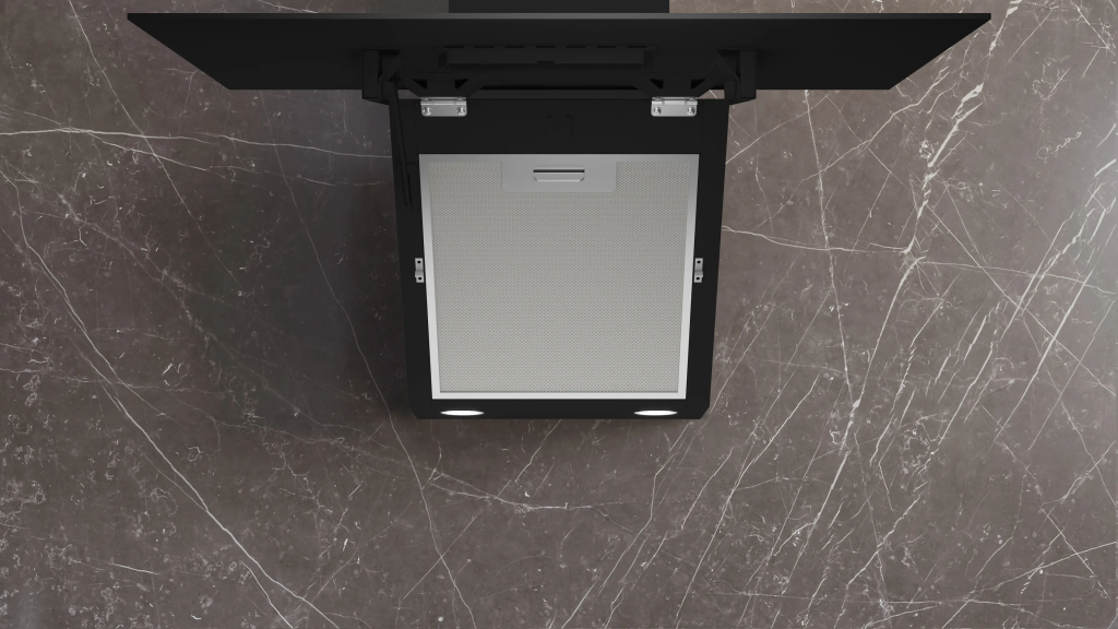 iQ100 Duvar Tipi Davlumbaz 60 cm Siyah Cam, Siyah