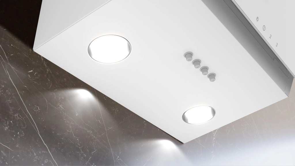 iQ100 Duvar Tipi Davlumbaz Beyaz Cam Yüzey, Beyaz