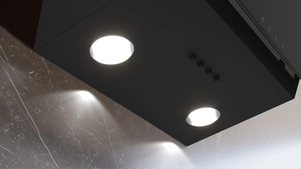 iQ100 Duvar Tipi Davlumbaz Siyah Cam, Siyah