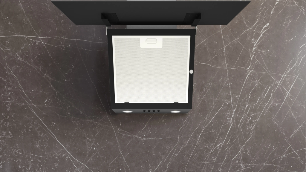 iQ100 Duvar Tipi Davlumbaz Siyah Cam, Siyah