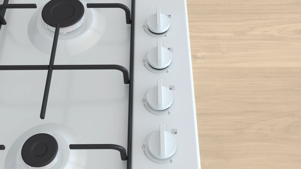 iQ100 Gazlı Ocak 60 cm Emaye, Beyaz